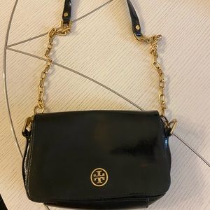 Tory Burch Robinson crossbody bag black gold